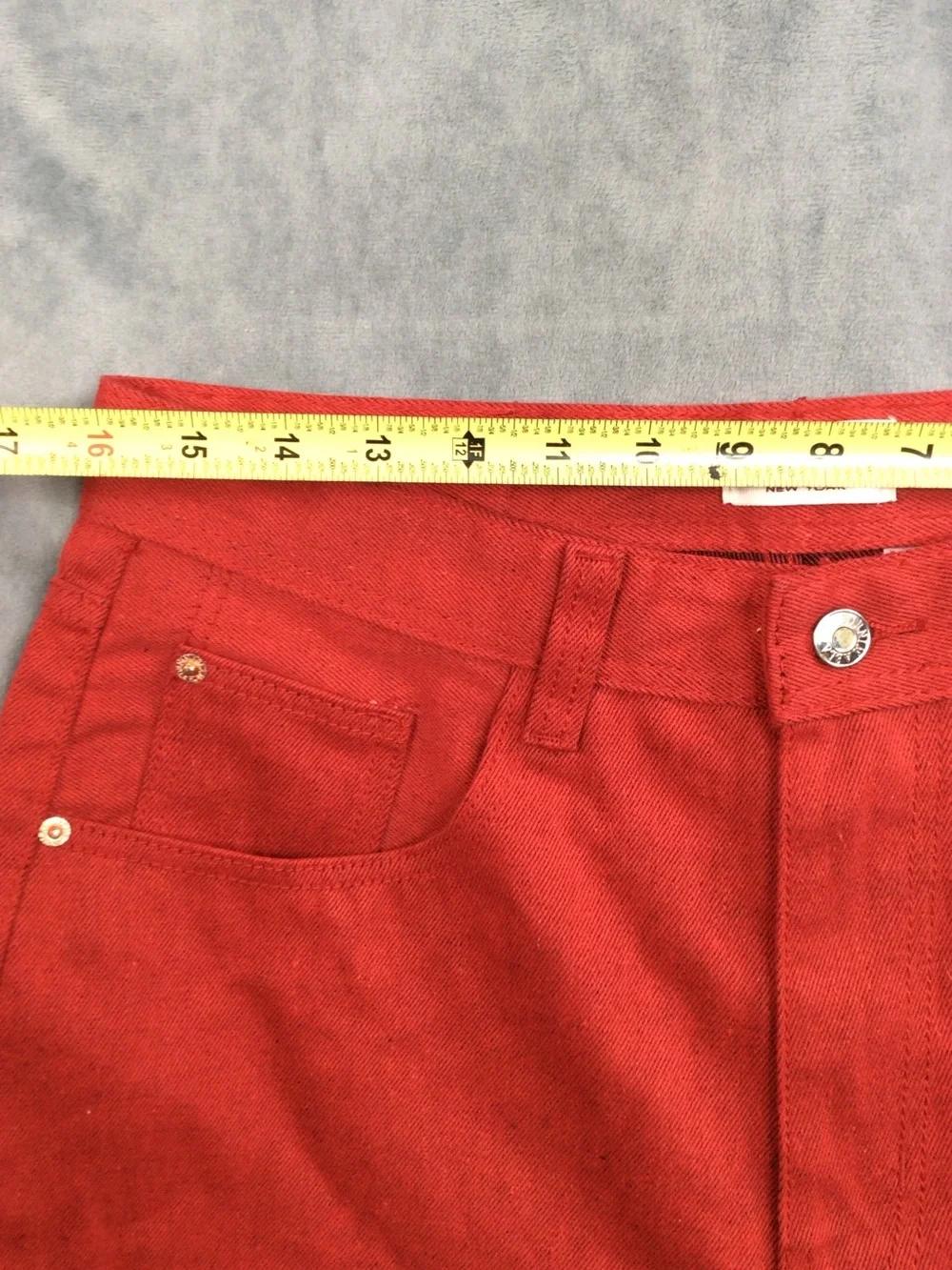 Ablanche New York Men's Red hip hop Jean Shorts - Classic Straight Fit